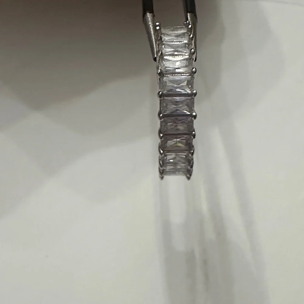 Elegant Silver Women's Eternity Ring